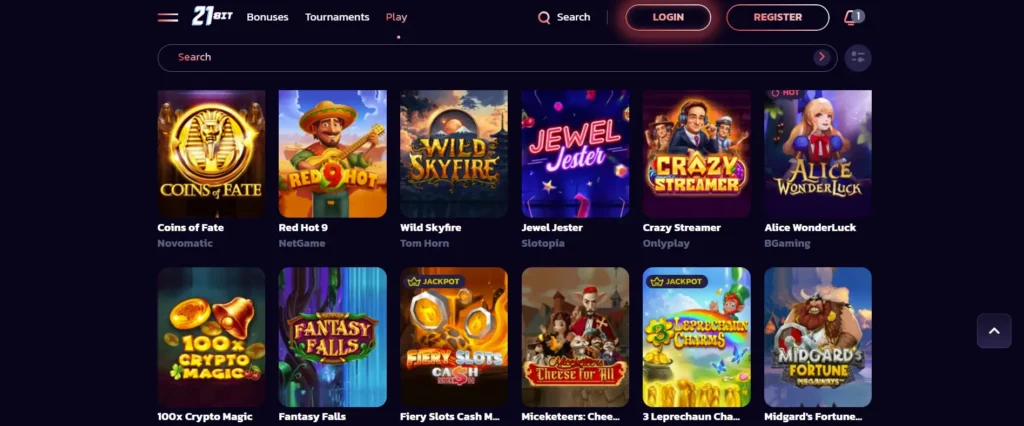 Game Library at 21 Bits