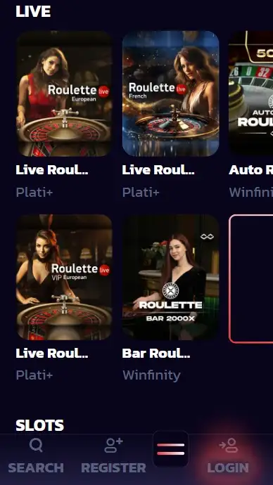 Live Casino on Mobile